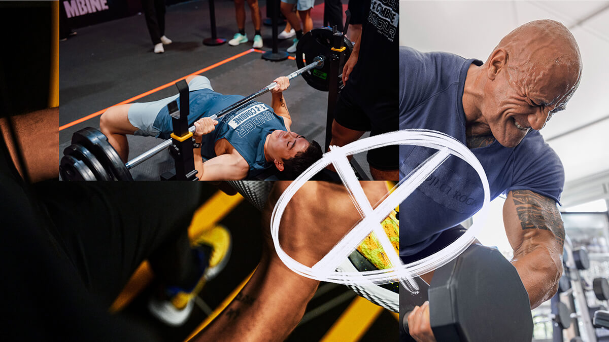 Collage of athletes lifting weights and working out at the gym, showcasing strength and determination.